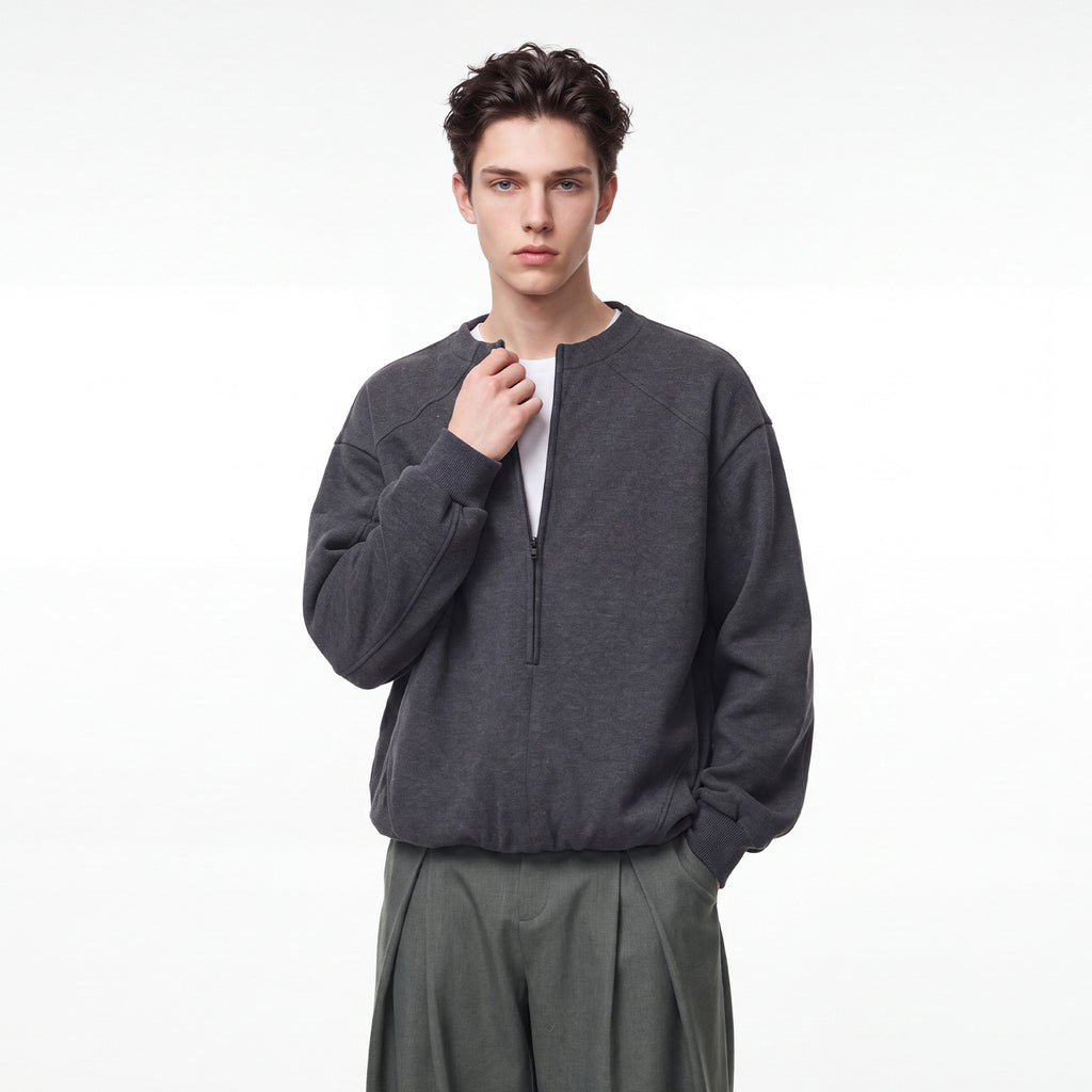 Bowser Men’s Oversized Half-Zip Sweatshirt