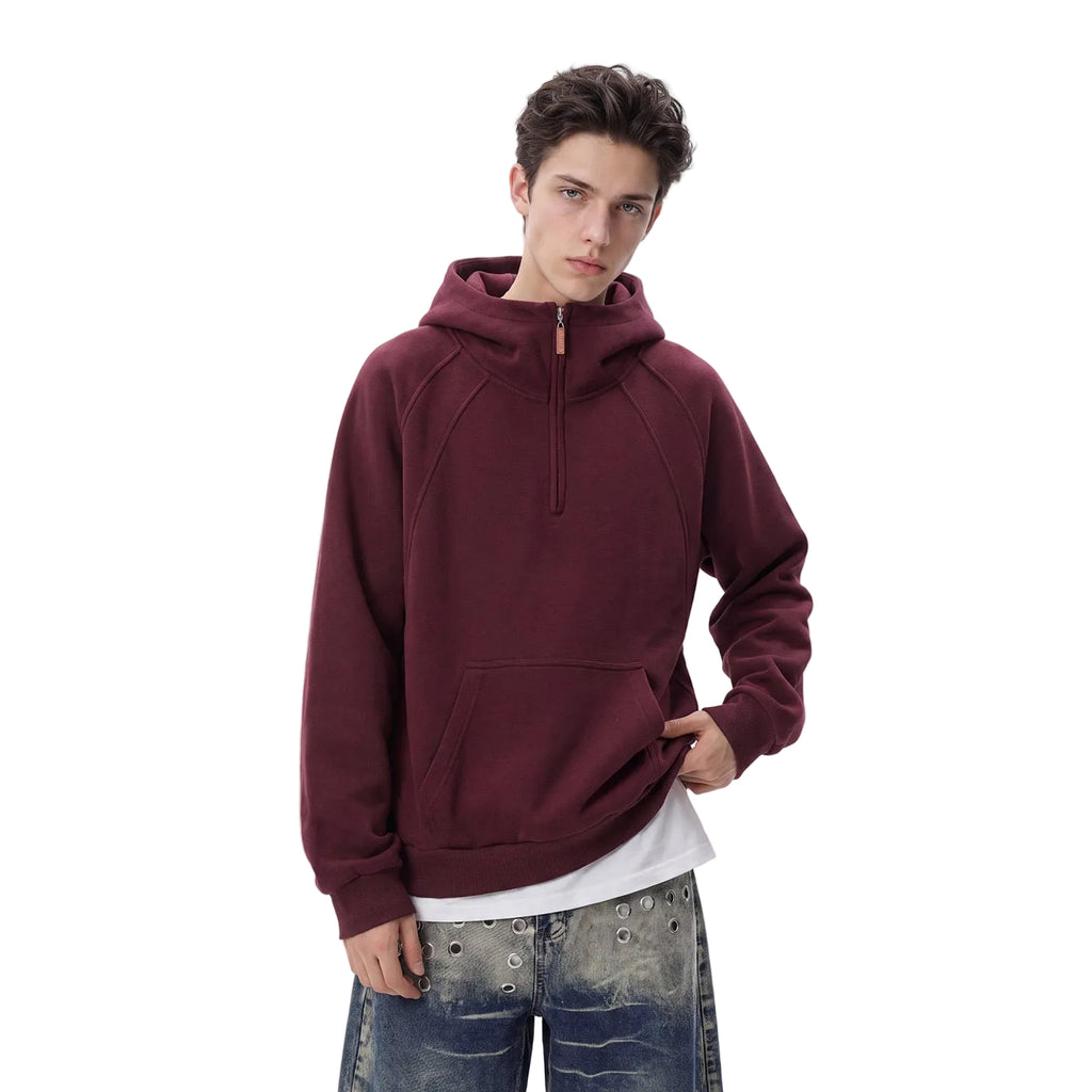 Bowser Men’s Oversized Half-Zip Hoodie