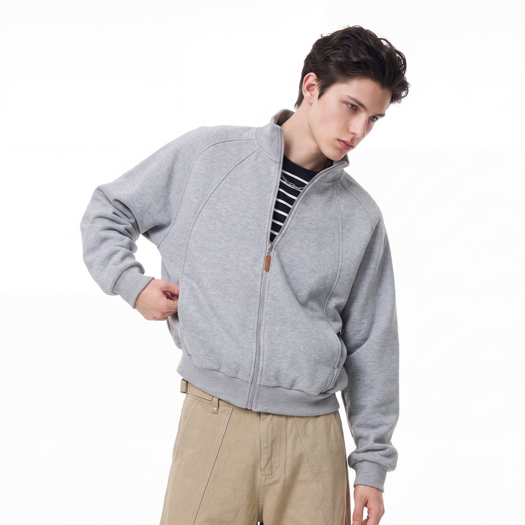 Bowser Men’s Oversized Full-Zip Track Jacket