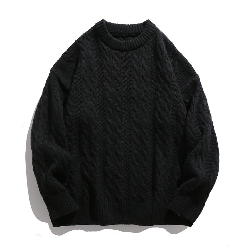 Bowser Men’s Oversized Cable Knit Sweater