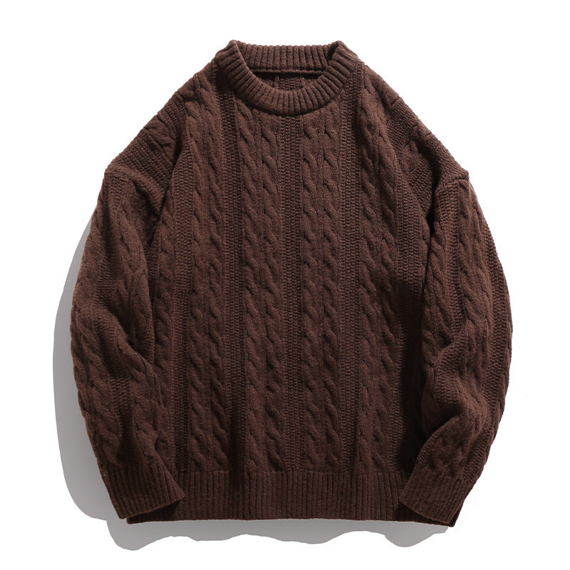 Bowser Men’s Oversized Cable Knit Sweater