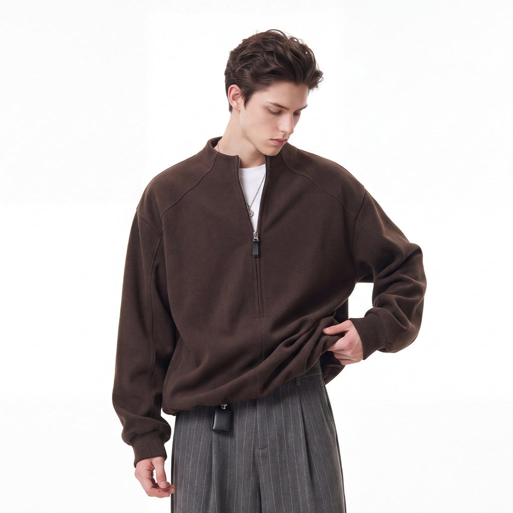 Bowser Men’s Oversized Half-Zip Sweatshirt