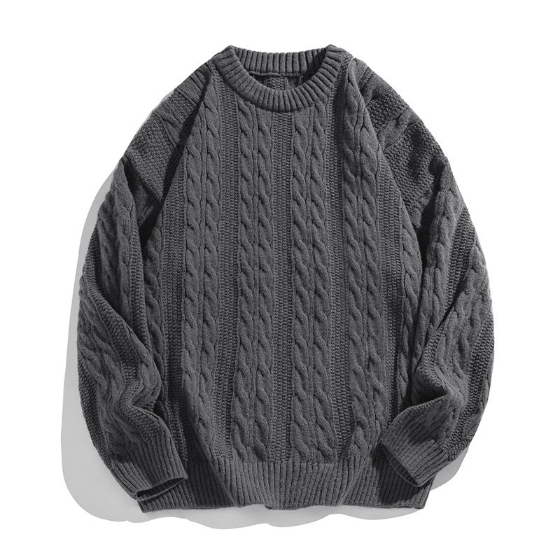 Bowser Men’s Oversized Cable Knit Sweater