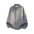 Bowser Men’s Oversized Button Bomber Jacket