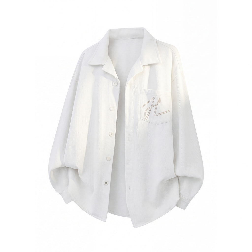 Bowser Men’s Oversized Denim Shirt Jacket