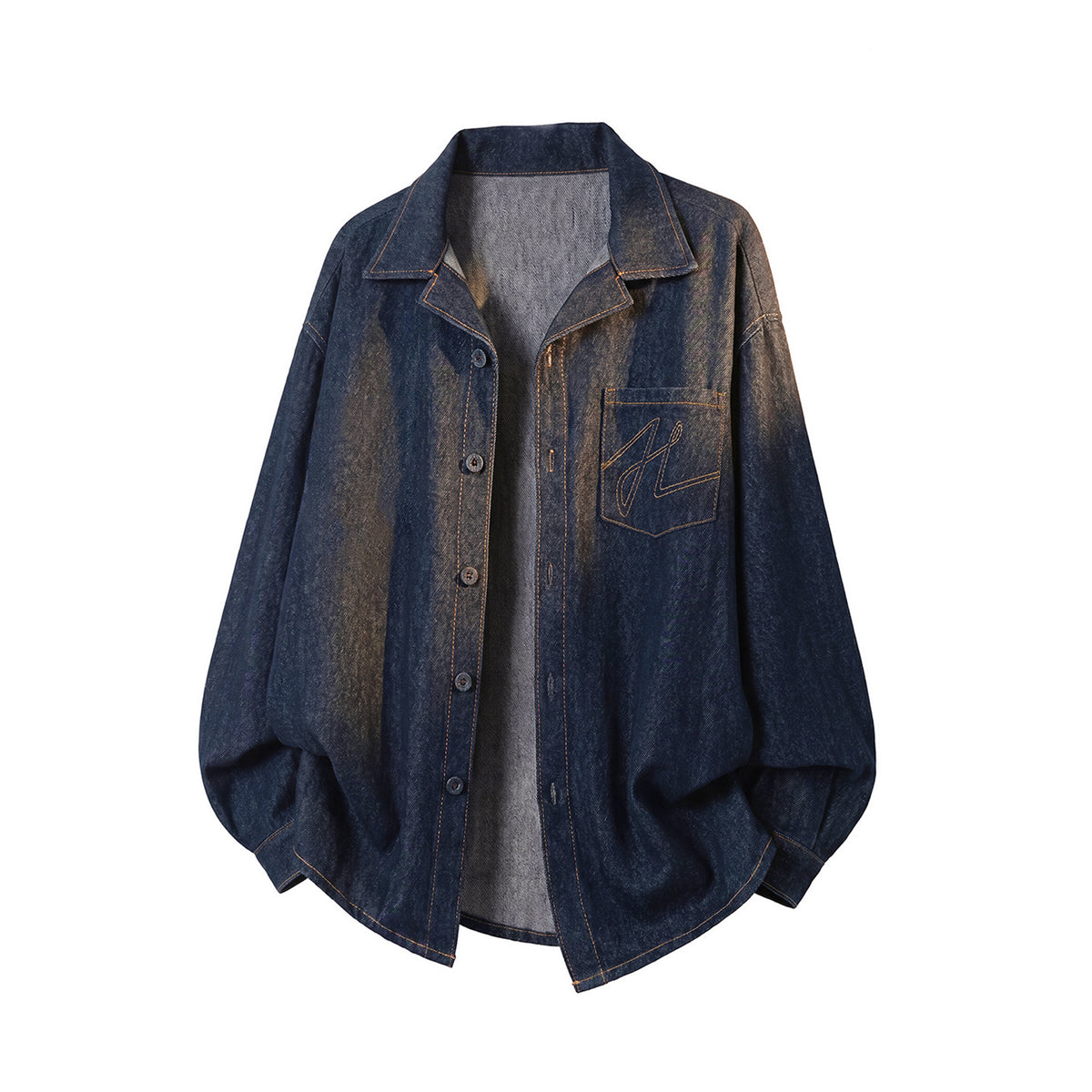 Bowser Men’s Oversized Denim Shirt Jacket