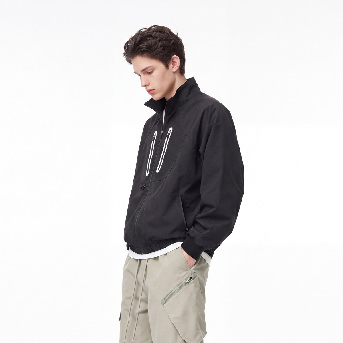 Bowser Men’s Oversized Utility Windbreaker