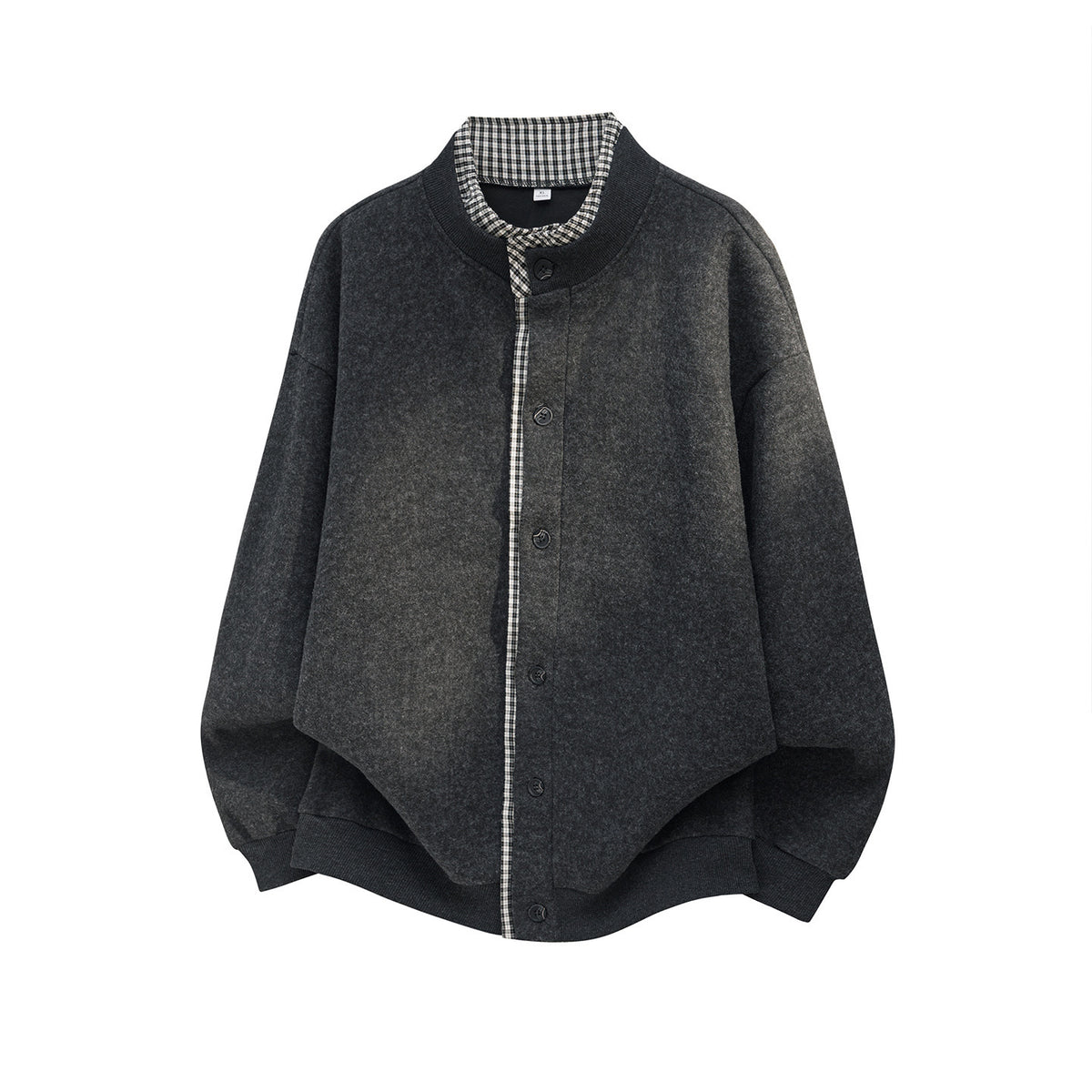 Bowser Men’s Oversized Button Bomber Jacket